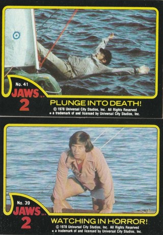 Jaws 2 Trading Cards 1978 Topps