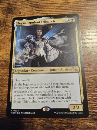 Magic the gathering mtg Teysa Opulent Oligarch rare card Murder Karlov Manor