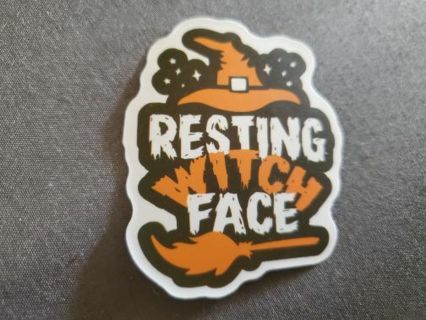 1 Resting Witch Face Sticker