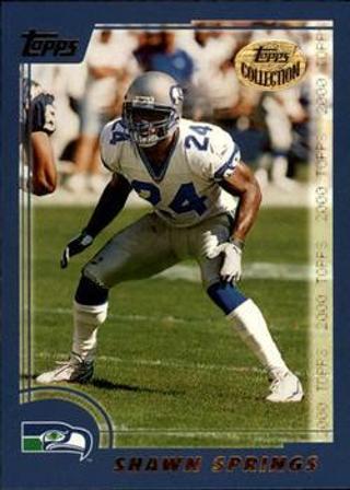 Tradingcard - NFL - 2000 Topps - Topps Collection #251 - Shawn Springs - Seattle Seahawks