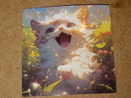 Cat Cute one new vinyl sticker no refunds regular mail only Very nice these are all nice