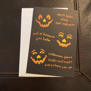 Halloween Card w/Envelope