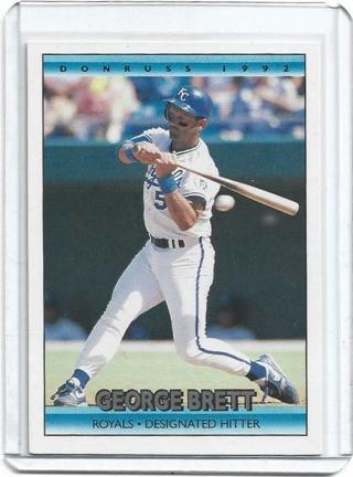 1992 DONRUSS GEORGE BRETT CARD