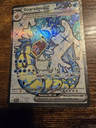 Pokemon Gyarados EX 225/198 secret rare card