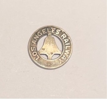 Vintage Los Angeles Railway One Fare Token