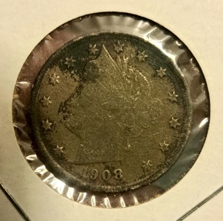 1908 Liberty "V" Nickel 