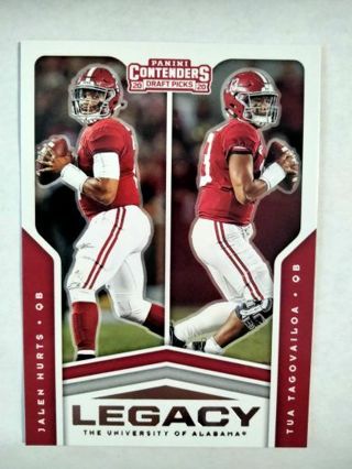 2020 tua tagovailoa/ Jalen hurts rookie card