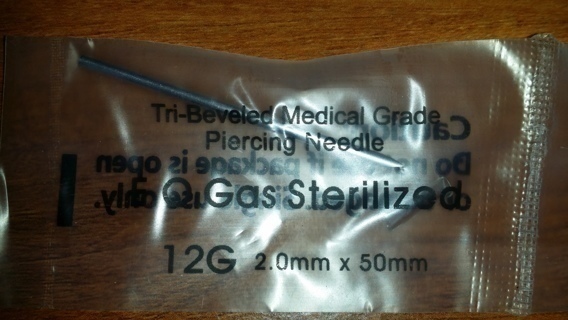 12G Body Piercing Needle