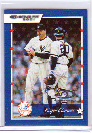 Roger Clemens, 2001 Donruss 20th Anniversary Baseball Card #22, (L4