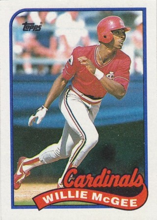 Willie McGee 1989 Topps St. Louis Cardinals