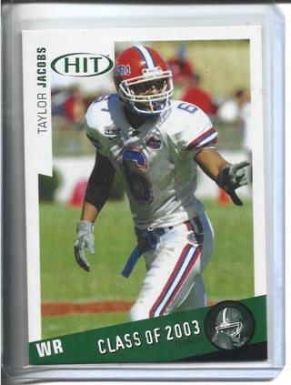 2003 Sage Hit Taylor Jacobs Rookie NFL Football Card