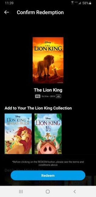 Lion King Live Action 4k Movies Anywhere