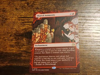 Magic the gathering mtg Shared Animosity Borderless rare Wilds of Eldraine