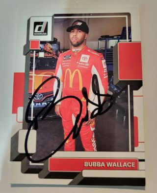 Nascar Bubba Wallace autographed card