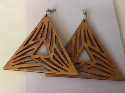 Wooden earrings 