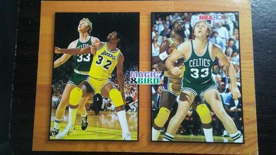 1994 SKYBOX NBA HOOPS MAGIC JOHNSON LAKERS LARRY BIRD CELTICS BASKETBALL CARD# MB1