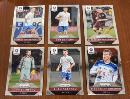 2016 Panini Prizm euro soccer lot 