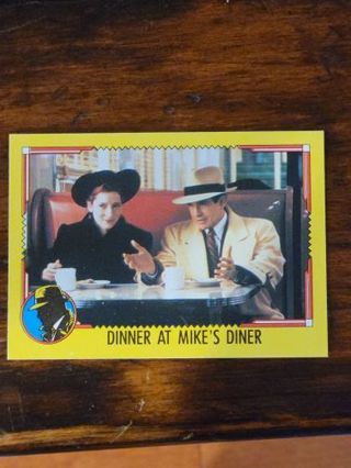 1990 Dick Tracy trading card.