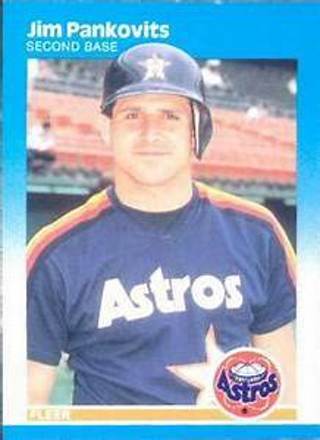 Jim Pamkovitz 1987 Fleer Houston Astros