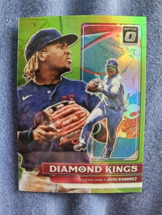 2022 Donruss Optic Diamond Kings Lime Green Jose Ramirez