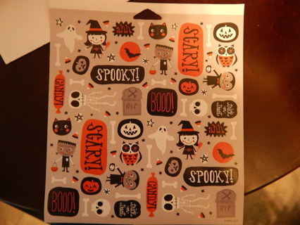 NEW sheet of HALLOWEEN stickers