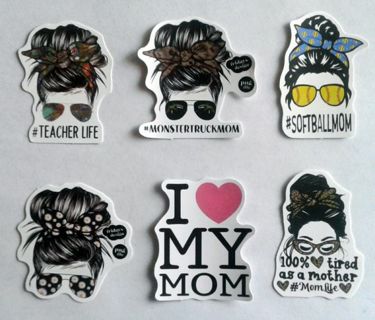 Six Mom Life Stickers #1