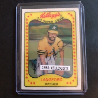 1981 Kellogg’s James Langford #55