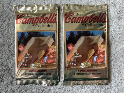 Two Brand New Vintage 1995 The Campbell's Collection Card Packs