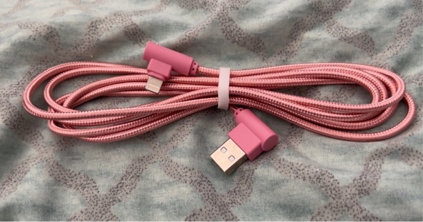NEW: 6ft Rt Angle MFI Certf’d Apple Lightening-USB Charger/Data Sync Cable. iPhone 14,13,12..Pro...