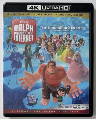 Ralph Breaks The Internet Disney Movie (4k Ultra HD / Blu-ray 2-Disc Set, 2019) - Mint Discs