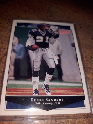 Two Card Lot football deion Sanders