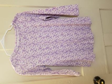 NWT - Charter Club Lilac Long Sleeved Top