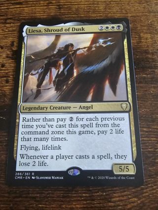 Magic the gathering mtg Liesa Shroud of Dusk rare card Commander Legends