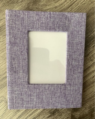 Purple Fabric 4X6” Photo Album Gently Preowned