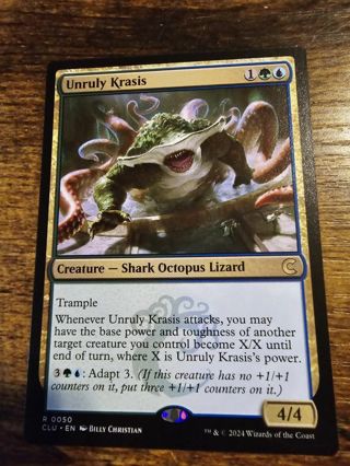 Magic the gathering mtg Unruly Krasis rare card Ravnica Clue Edition