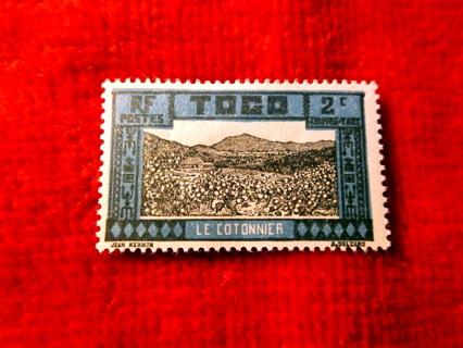 Togo: 1925 Cotton Field - Inscription LE COTONNIER MNH OG Stamp.  