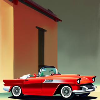 Listia Digital Collectible: '56 Convertible T-Bird