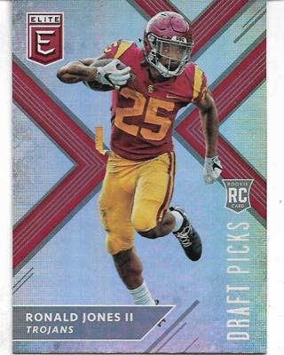 2018 ELITE DRAFT PICKS RONALD JONES II HOLO ROOKIE CARD