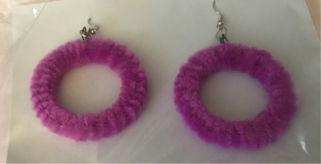 Purple earrings 