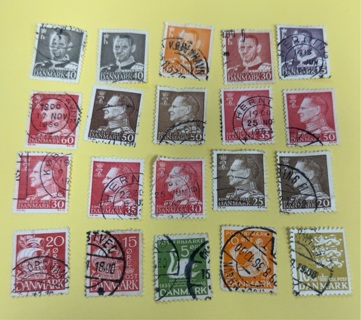 Denmark stamp lot of (20) 