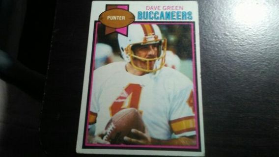 1979 TOPPS DAVE GREEN TAMPA BAY BUCCANEERS FOOTBALL CARD# 279