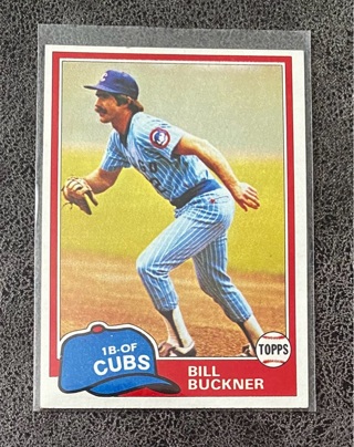 Bill Buckner 1981 Topps