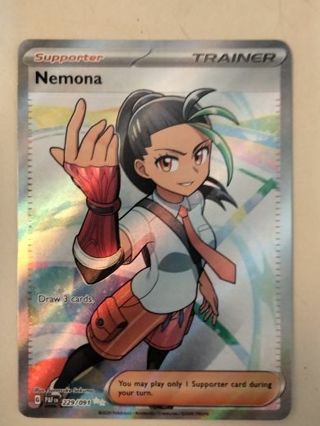 Nemona 229/091 double rare holo nm pokemon