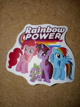 My little pony New Cute small vinyl sticker no refunds regular mail only Very nice quality!