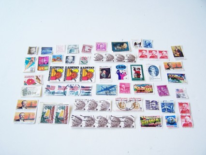 United States Postage Stamps Used/Cancelled Set of 60