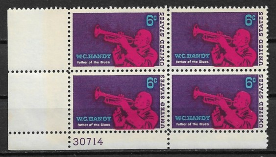 1969 USA Sc1372 W.C. Handy MNH PB4