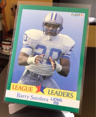 Fleer Football Card - Barry Sanders