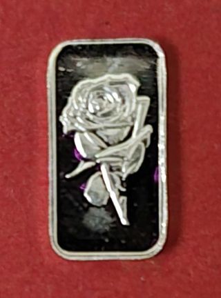 One Gram Rose .999 Pure Silver Bar