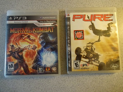 Mortal Kombat & PURE PS3 Video Games