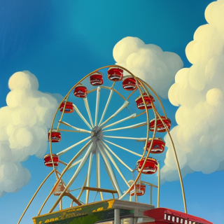 Listia Digital Collectible: Ferris Wheel in the Clouds